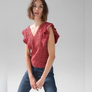 White House Black Market Crochet Top